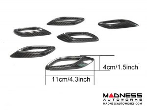 Maserati Levante Side Fender Vent Covers - Carbon Fiber